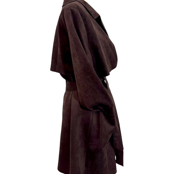 Ruby Rd. Dark Brown Trench Coat woman’s sz M - Picture 6 of 13